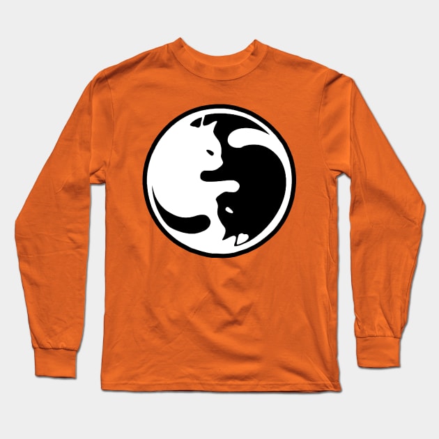 Kitty YinYang Long Sleeve T-Shirt by Gamers Gear